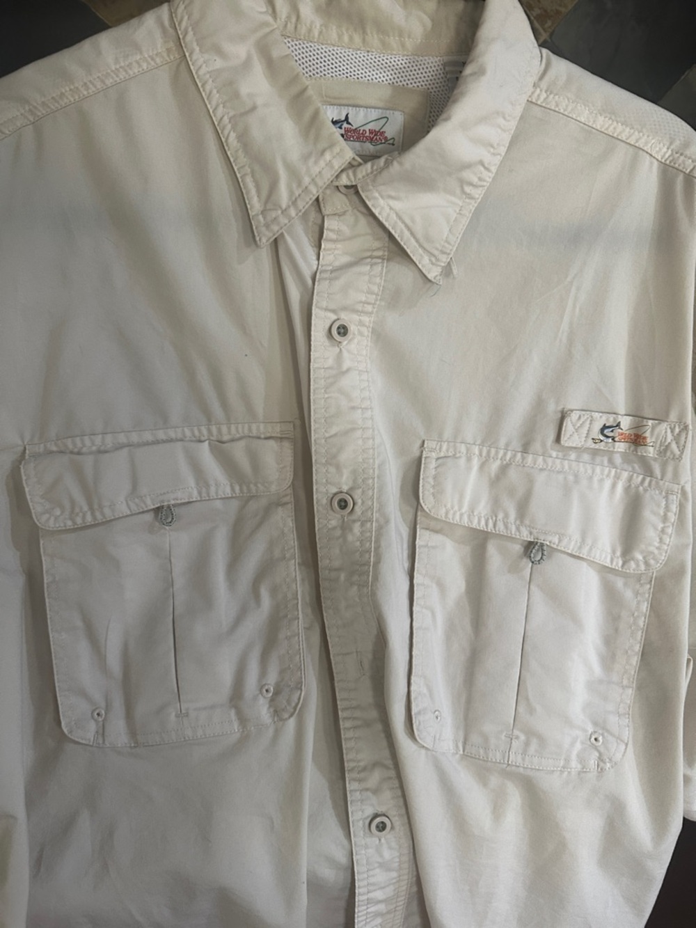 Bass Pro Shops Men's Khaki Button-Down Field Shirt , size Xl - Picture 4 of 12